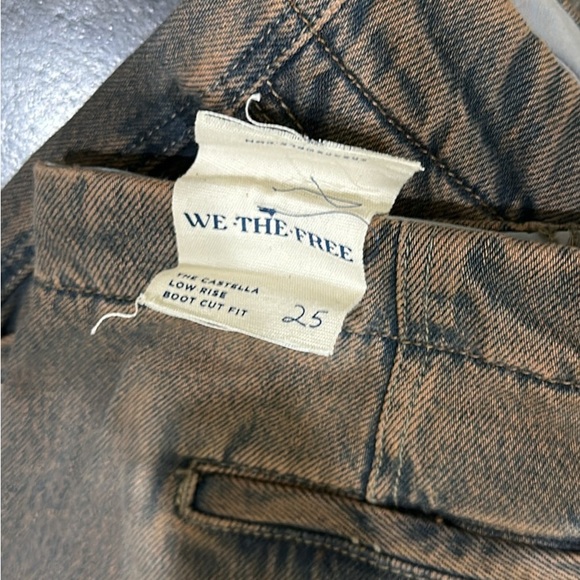 Free People Castella Low Rise Boot Cut Size 25 Jeans - Picture 4 of 4